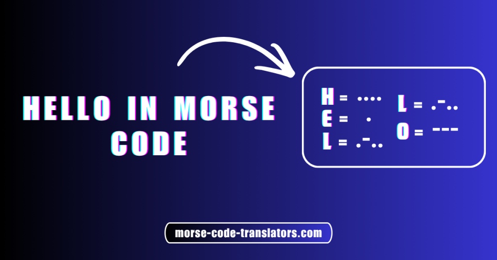 Hello in Morse Code